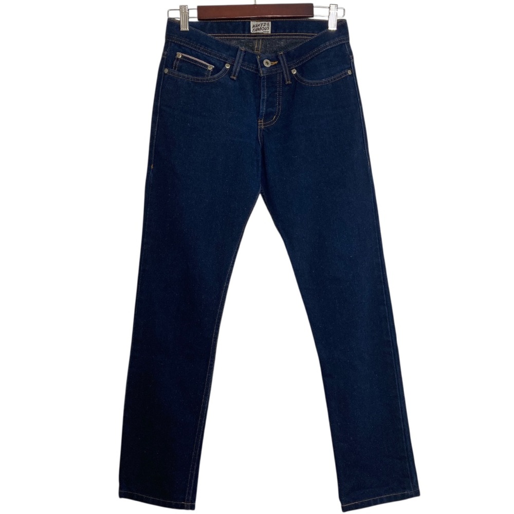 Naked and Famous Jeans Mens 28 x 29 Weird Guy Tweed Fill Selvedge Rockabilly
